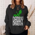 Daddy Dragon Matching Family Tribe Green Dad Father Sweatshirt Gifts for Her