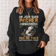 Damen Anglerhemd Herren Papa Angler Geschenk Für Jungen Angler Mit-Ausschnitt Sweatshirt Geschenke für Sie