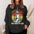 Damen Ich Habe Ein Monster Erschaffen Das Sie Mich Papa Nennt Softball Baseball Love Mit-Ausschnitt Sweatshirt Geschenke für Sie