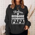 Damen Stolzer Redbone Coonhound Papa Mit-Ausschnitt Sweatshirt Geschenke für Sie