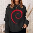 Debian Spiral Logo Os Open Source Pour Les Amoureux De Linux Sweater e Cadeaux pour elle