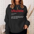 Definition Ukulele Hawaiian Guitar Musician Uke Acoustic Sweatshirt Gifts for Her