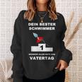 Dein Bester Schwimmer Wünscht Alles Gute Zum Fathertag S Sweatshirt Geschenke für Sie