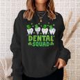 Dental Squad Leprechaun Th Happy St Patrick's Day Dentist Sweatshirt Gifts for Her