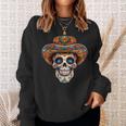 Dia De Los Muertos Carnival Mexican Head Sugar Skull Sweatshirt Geschenke für Sie