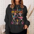 Dia De Los Muertos Day Of The Dead Mexican Skeleton Dancing Sweatshirt Gifts for Her