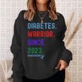 Diaversary Diabetes Warrior Since 2023 Sweatshirt Gifts for Her