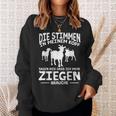 Die Stimmen In Mein Kopf The Sounds In My Head Sweatshirt Geschenke für Sie