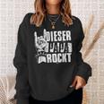 Dieser Papa Rockt Heavy Metal Rocker Rock & Roll Papa Sweatshirt Geschenke für Sie