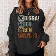 Digga Ich Bin 13 Jahre 13Th Birthday Boy Gamer Sweatshirt Geschenke für Sie