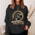 Dinosaur Solar Eclipse 2024 Total Solar Eclipse Sweatshirt Gifts for Her