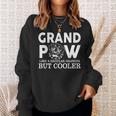 Dog Paw Dog Face Cool Grandpa Loves Rottweiler Dog Sweatshirt Gifts for Her