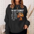 Dogs I'm Not Clumsy The Floor Just Hates Me The Table Sweatshirt Gifts for Her