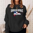 Dominican Republic Map And Flag Happy Independence 2024 Sweatshirt Gifts for Her