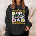 Dope Black Dad Afro American African Fathers Day Junenth Sweatshirt Gifts for Her