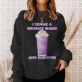 I Drank A Grimace Shake And Survived Sweatshirt Gifts for Her