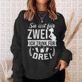 Du Isst Für Zwei Ich Trink Für Drei Werdender Papa Sweatshirt Geschenke für Sie