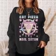 Eat Pizza Hail Satan Occult Satanic Sweatshirt Geschenke für Sie