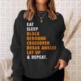 Eat Sleep Basketball Repeat For Basketball Player Sweatshirt Gifts for Her