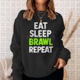 Eat Sleep Brawl Repetirideojuegos Divertidos Camisa de entrenamiento Regalos para ella
