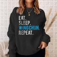 Eat Sleep Wing Chun Repeat Kung Fu Sweatshirt Gifts for Her