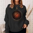 Eclipse 2024 Solar Moon Ball For Basketball Fans Sweatshirt Gifts for Her