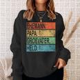 Ehemann Papa Großvater Heldaterintage Geschenkatertag Sweatshirt Geschenke für Sie