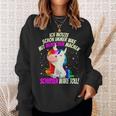 Einhorn & Spruch Was mit Menschen machen Schwarzes Sweatshirt Geschenke für Sie