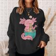 Me Encantan Los Fideos Y El Axolotl Kawaii Anime Kawaii Camisa de entrenamiento Regalos para ella