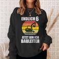 Endlich 6 Builder 6Th Birthday Digger Sweatshirt Geschenke für Sie