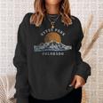 Estes Park Colorado With Mountain Sunset Scene Sweatshirt Gifts for Her