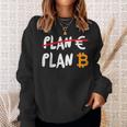 Euro Ist Feitert Btc Bitcoin Plan B Black Sweatshirt Geschenke für Sie