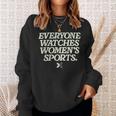 Everyone Watches Women's Sports Zip Sweatshirt Gifts for Her