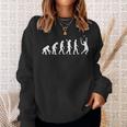 Evolution Volleyballspieler Schwarzes Sweatshirt, Sportmotiv Design Geschenke für Sie