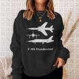 F 105 Thunderchief F105d Thunderchief F 105 Thud F105 Jet Sweatshirt Gifts for Her