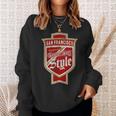 Faded San Francisco Sunday Bay Area Faithful Beer Label Sweatshirt Gifts for Her