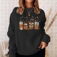 Fall Coffee Pumpkin Spice Latte Iced Autumn Boxer Sweatshirt Gifts for Her