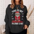 Family Christmas Pajama African American Santa Sheesh Dance Sweatshirt Gifts for Her