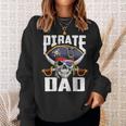 Family Skull Pirate Dad Jolly Roger Crossbones Flag Sweatshirt Gifts for Her