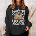 Family Trip 2024 Europe Vacation Summer Traveling Holiday Sweatshirt Gifts for Her