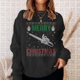 Family Xmas Pajamas Matching Chainsaw Ugly Christmas Sweatshirt Gifts for Her