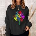 Farbspritzer Lebensbaum Farbsplckse Dress Blocks Paint Splash Sweatshirt Geschenke für Sie