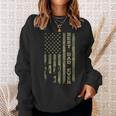 Father's Day Best Dad Ever Vintage Camo Usa Flag Deer Hunter Sweatshirt Gifts for Her