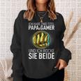 Father's Day Dad Ich Habe Zwei Titel Papa Und Gamer Sweatshirt Geschenke für Sie