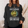 Father's Day Ich Habe Zwei Titel Papa Und Steppapa Sweatshirt Geschenke für Sie