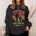 Fathers Day Son Holding Dad Hand Father And Son Matching Sweatshirt Gifts for Her