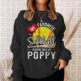My Favorite Softball Player Calls Me Poppy Softball Pride Sweatshirt Gifts for Her