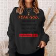 Fear God And Keep His Commandments Apparel Sweatshirt Gifts for Her