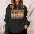 February 29 Birthday When Legend Are Born Birthday Leap Year Sweatshirt Gifts for Her