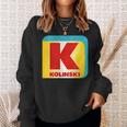 Feinkost Kolinski Langarm-Sweatshirt, Designer-Top für Gourmet-Fans Geschenke für Sie